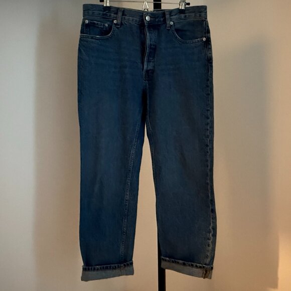 Everlane The Rigid Slouch Jean, Washed Indigo, Size 27 - Picture 2 of 8